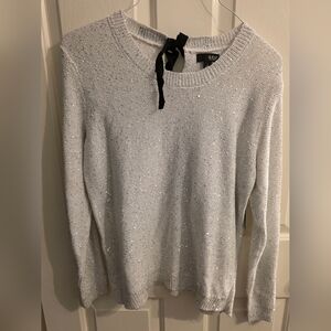 A New Day Women's Shimmering Gray Sweater